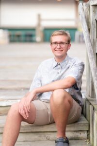 Person standing by wall